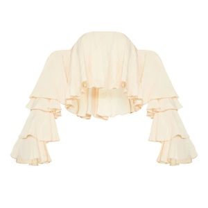PLT Cream Bardot top